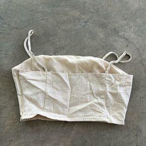 Linen crop top